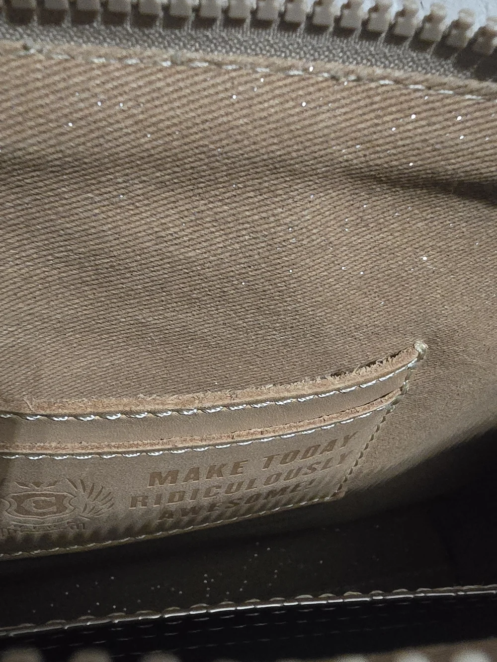 Consuela metallic quilted